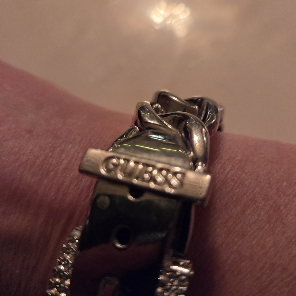 Guess Silver Bracelet with Rhinestones - Picture 2 of 6